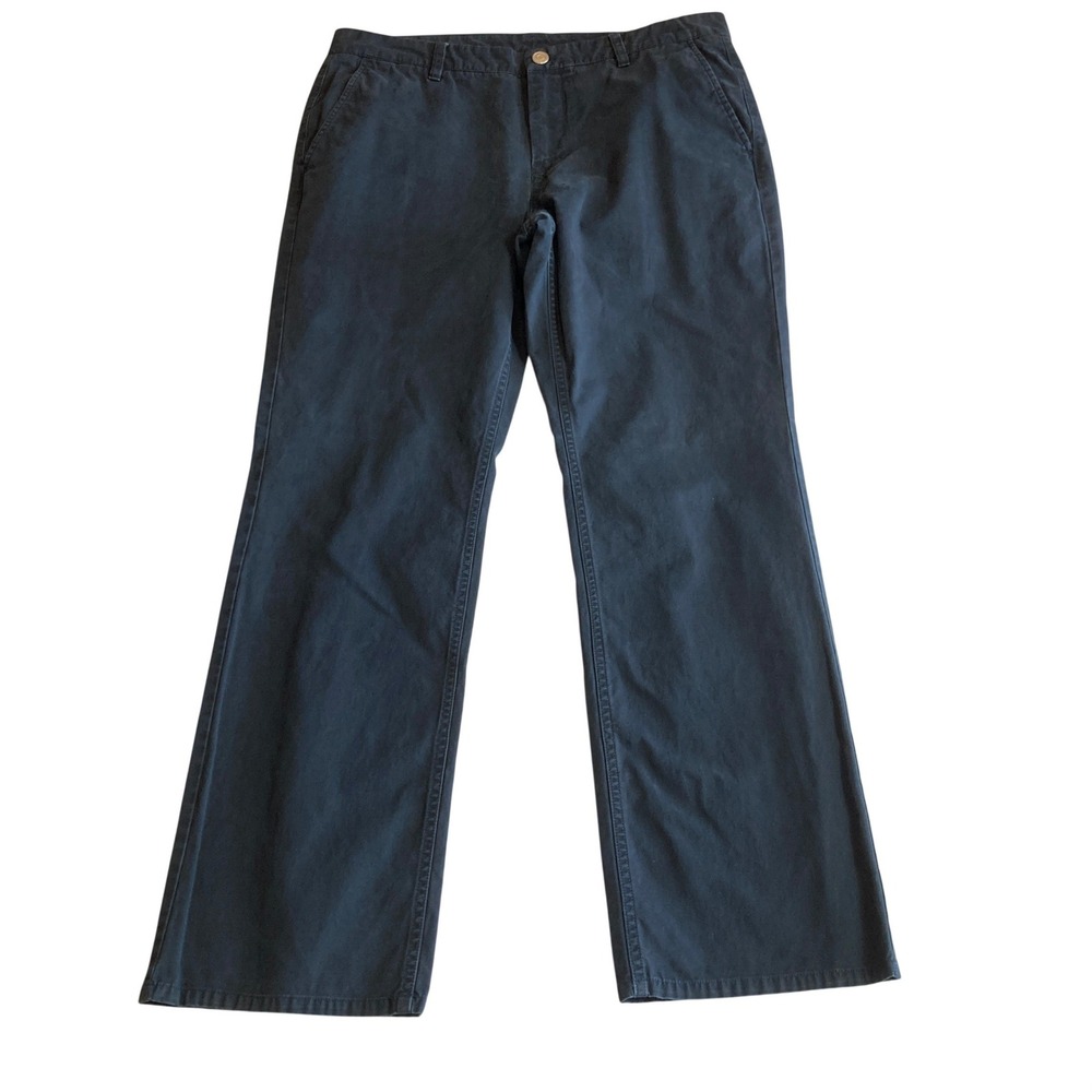 Bonobos Chinos‎ Mens 34x32 (Fit 34 x 30) Straight Fit Navy Blue Pants RN128054